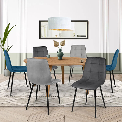 Idmarket MARKET MILA - Mix Bleu et Gris