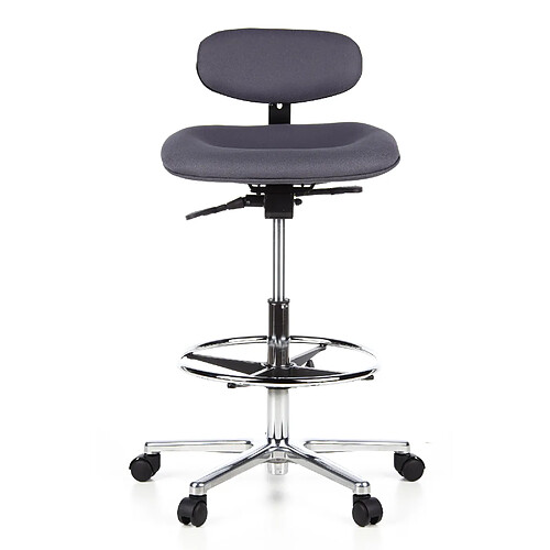Hjh office Tabouret de bureau - Anthracite