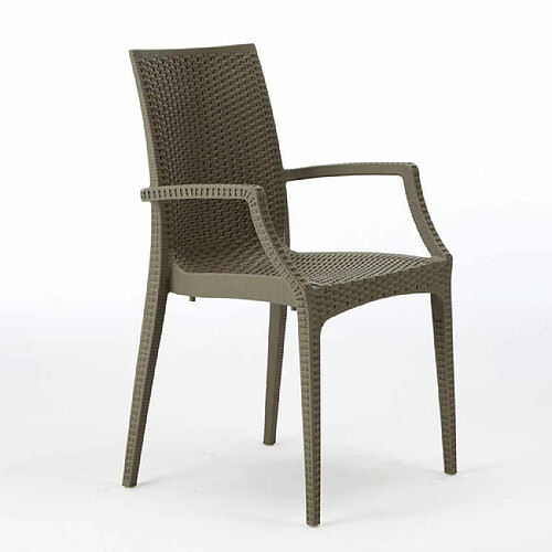 GRAND SOLEIL Chaise de Jardin Fauteuil Accoudoirs