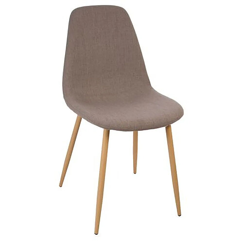 Atmosphera Chaise design scandinave Roka - Taupe