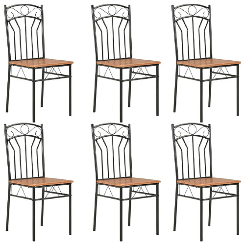 vidaXL Chaises MDF