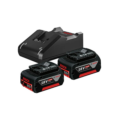 Bosch Kit chargeur et batteries Li-ion 18 V - 4 Ah