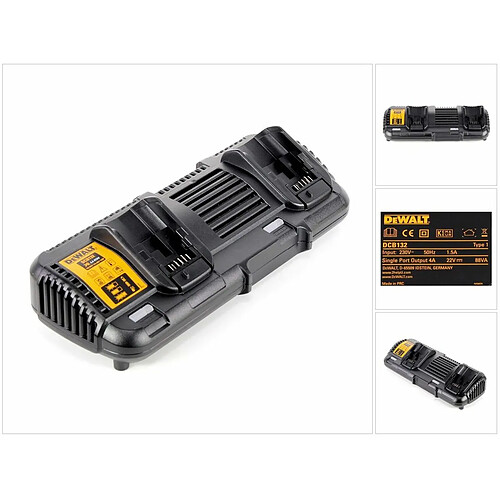 Dewalt Chargeur double XR pour batteries