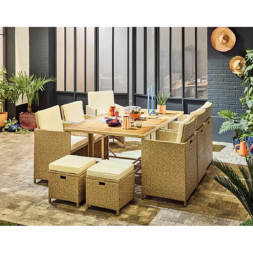Bestmobilier Salon de jardin Cuba - Beige