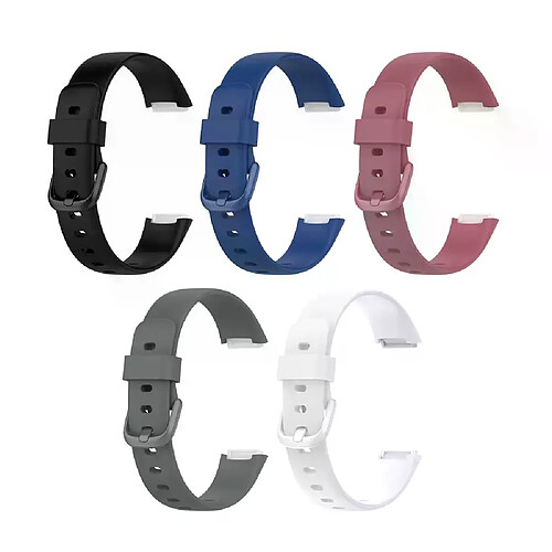 Bracelet en Silicone pour Fitbit Luxe - Blanc/Noir/Rose