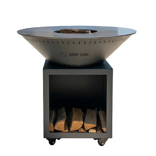 GRILL CHIC CLASSIQUE Double Cuve Acier - Brasero 103 cm