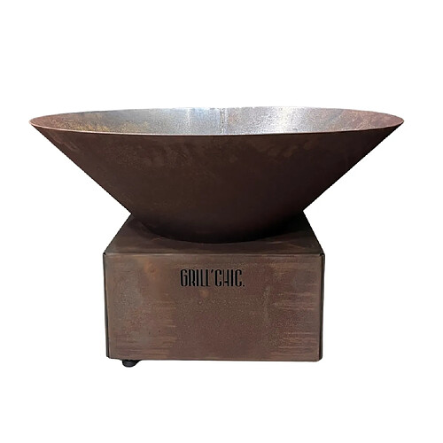 Grill Chic Cévenol Pool Simple Cuve Corten - Brasero Rond
