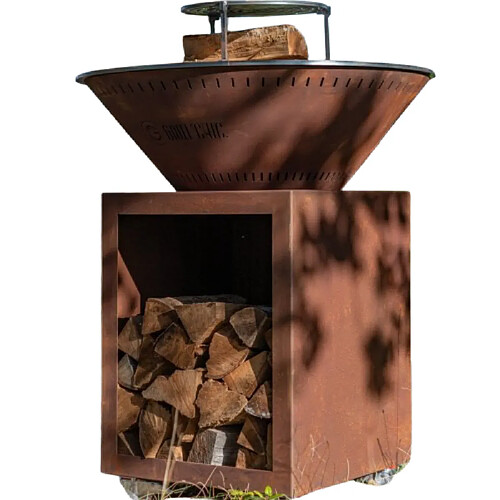 Grill Chic Pack Printemps - Brasero Classique Double Cuve Aluminium - Rouge