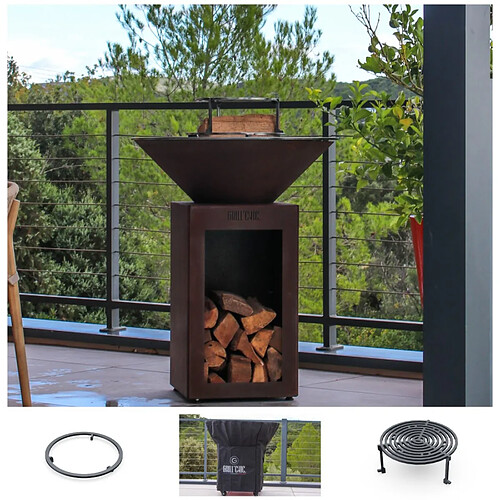 Grill Chic Set Brasero Printemps - Auvergnat Simple Cuve Corten