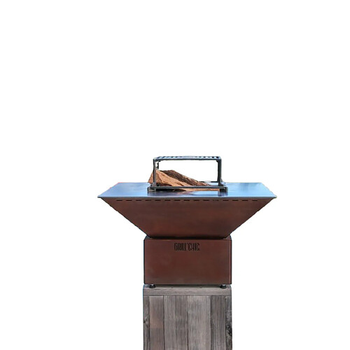 Grill Chic Mini Cévenol Simple Cuve Corten - Brasero Carré