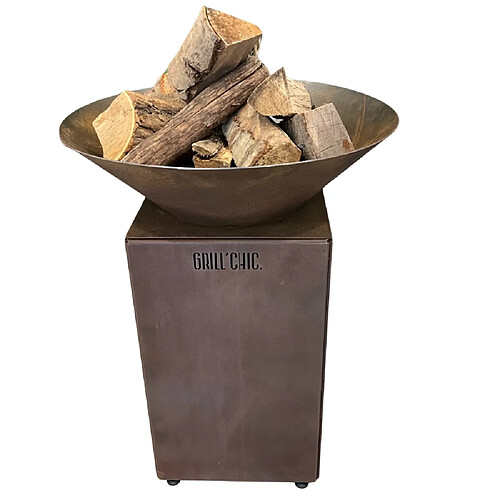 GRILL CHIC Auvergnat Simple Cuve Corten - Rond