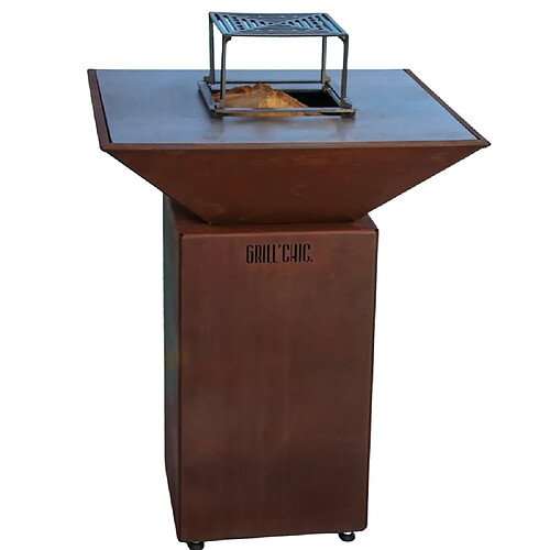 GRILL CHIC Auvergnat Simple Cuve Corten - Sans rangement bois