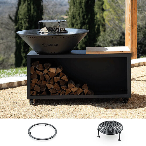 GRILL CHIC Set Brasero Découverte TRADITIONNEL - Anthracite