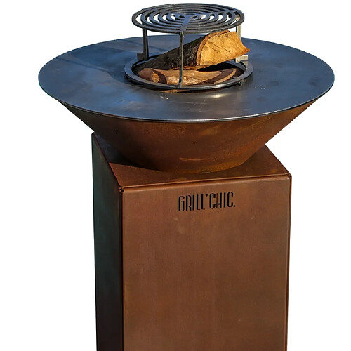 GRILL CHIC AUVERGNAT Simple Cuve Corten