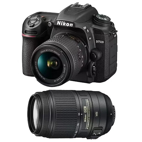 Nikon D7500 + AF-P DX NIKKOR 18-55 mm VR + 70-300 f/4,5-6,3 G ED VR