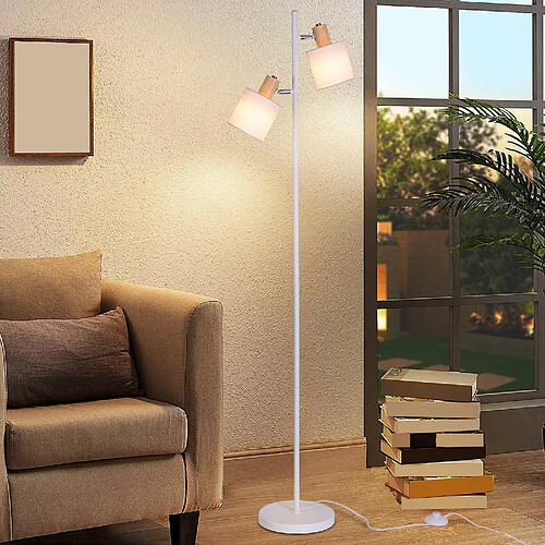 Nettlife Lampadaire métal - Blanc