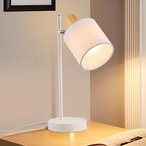 Nettlife lampe de table réglable – Blanc