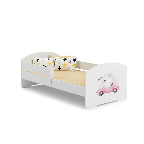 1001jouets Lit enfant 160x80 Chat avec matelas
