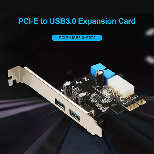 Carte PCIe vers 4 ports USB 3.0