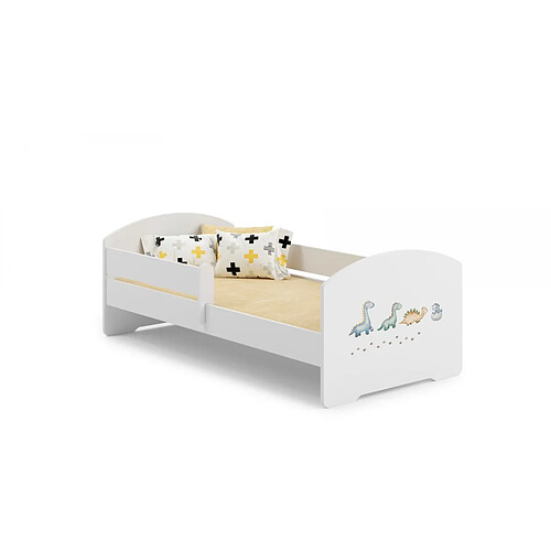 Kobi Lit enfant Luk Dinosaures 160x80 avec matelas