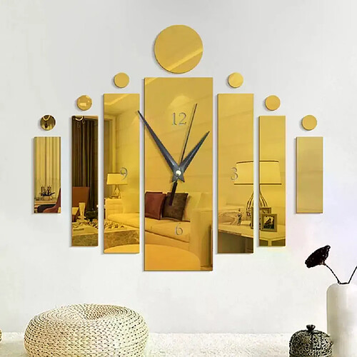 Horloge murale quartz rectangulaire - Noir