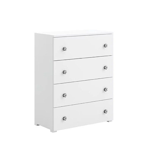 1001jouets Commode enfant 4 tiroirs - Blanc