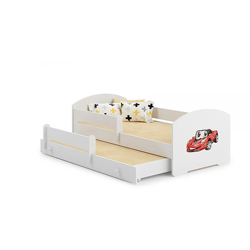Kobi Lit enfant Luk Voiture 160x80 avec gigogne