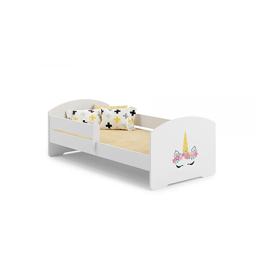 Kobi Lit enfant LUK BAR 160x80 Design licorne