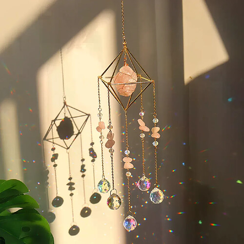 Carillons cristal jardin pendants