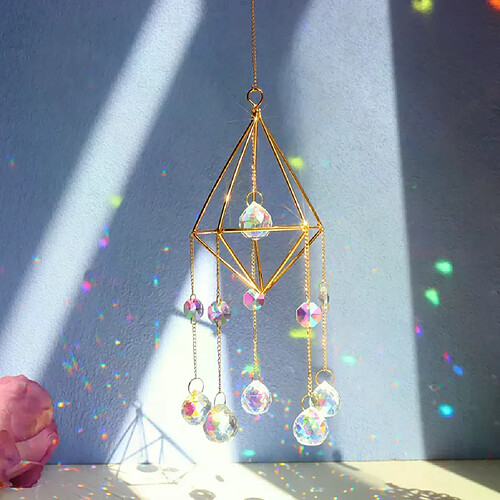 Carillon en cristal arc-en-ciel