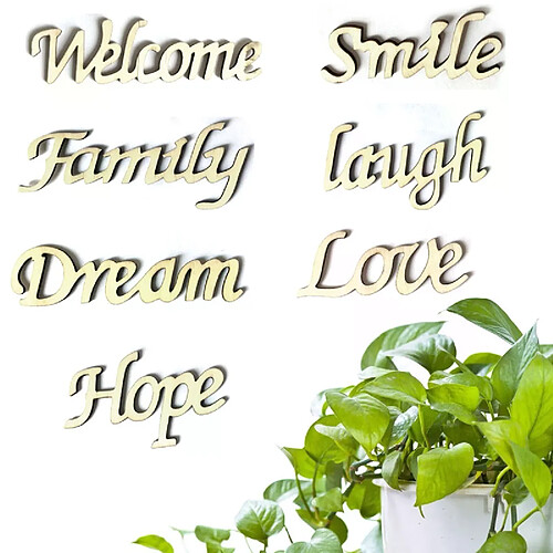 Lettres rêve en bois