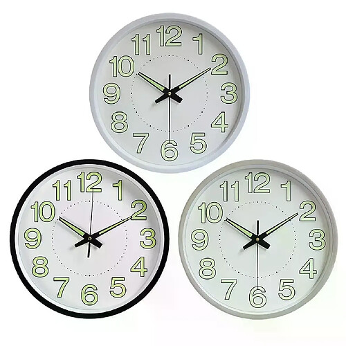 Horloge murale avec veilleuse