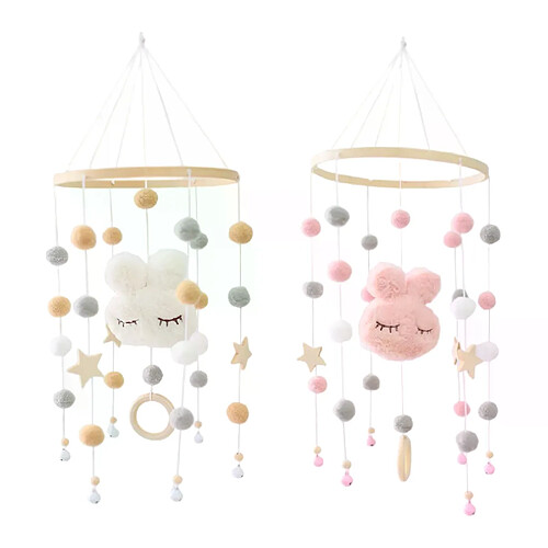 Cloches mobiles en bois pour bébé