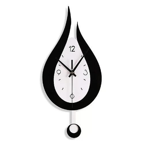 Horloge murale design Clock couplet - Or