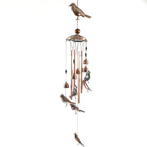 Carillon suspendu, tubes métalliques, cloches