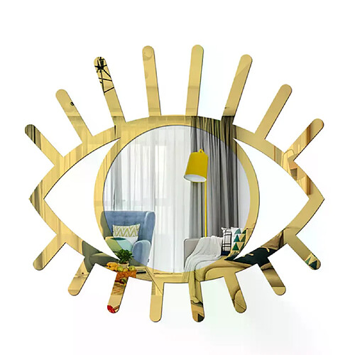 Autocollant Mural Géométrique 3D Miroir - Acrylique