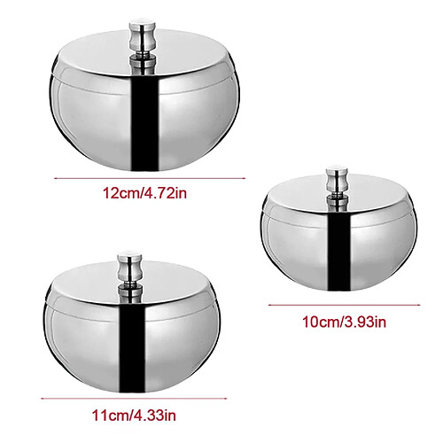 Cendrier grande capacité - Acier inoxydable
