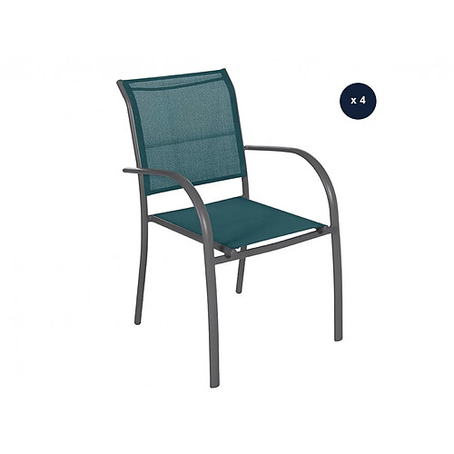 Hesperide Fauteuils de jardin Piazza - Bleu/Graphite