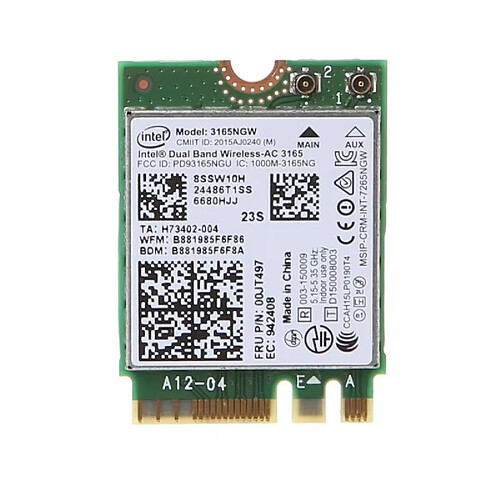 Carte réseau Wi-Fi 3165AC