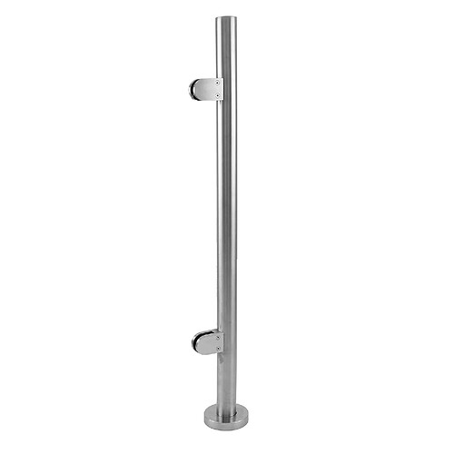 Monstershop Poteau de Garde-Corps en Acier - Pièce d'Extrémité 110 cm
