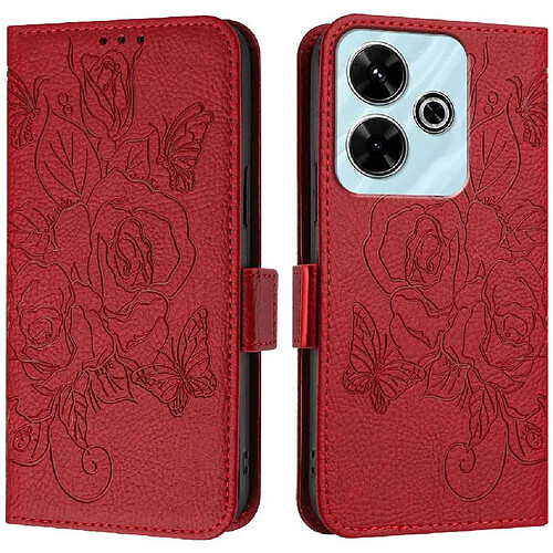 Xiaomi Redmi Note 13r Étui Portefeuille - Rouge