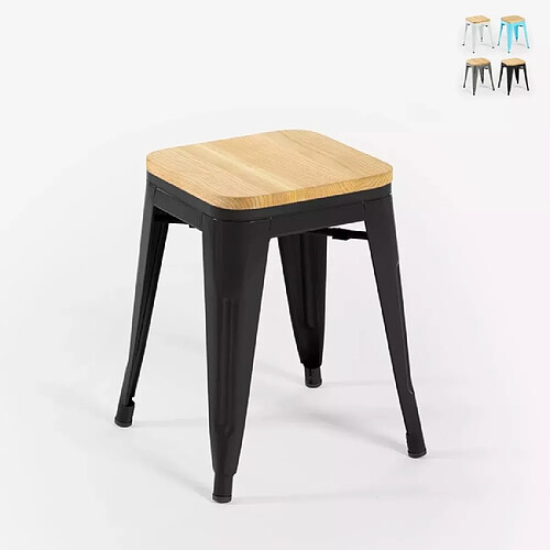 Ahd Amazing Home Design Steel Rocket Wood - Noir