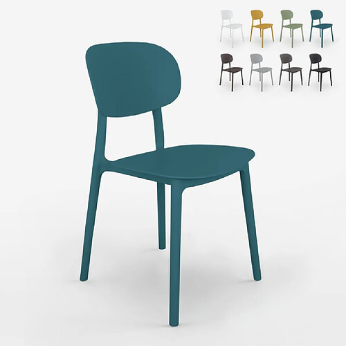 Ahd Amazing Home Design AHD Chaise Polypropylène Nantes - Bleu
