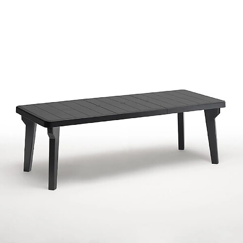 Bica table de jardin extensible - Noir