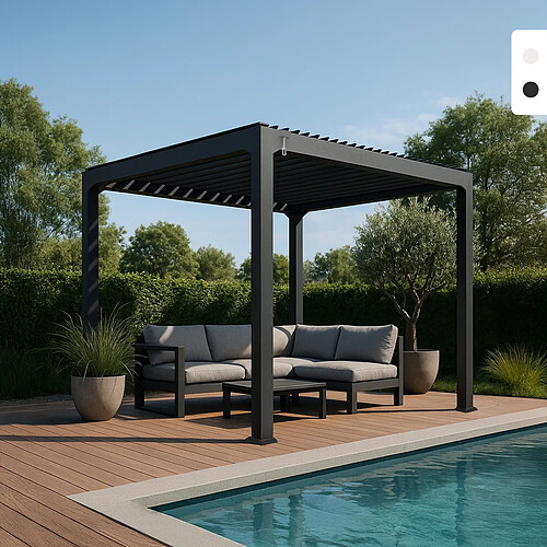 Elios Parasols Elios_parasols Pergola bioclimatique - Gris anthracite