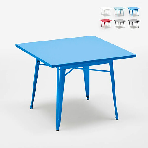 Ahd amazing home design Table industrielle Dynamite - Bleu