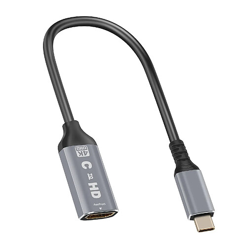 LinQ Adaptateur Vidéo USB C vers HDMI - 4K Noir