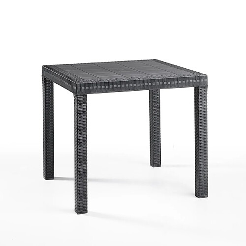 Bica Table de jardin carrée - Noir
