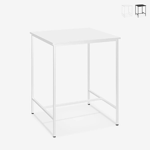 Ahd amazing home design Table haute Zakis - Blanc
