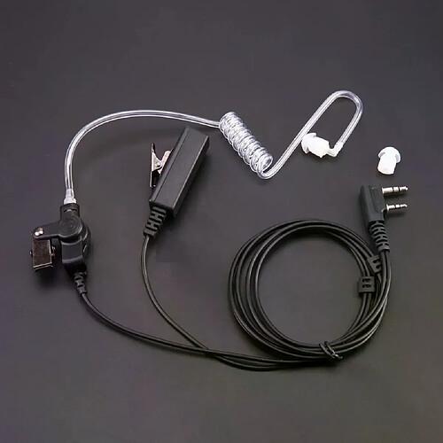 Oreillette tube acoustique Baofeng - Noir